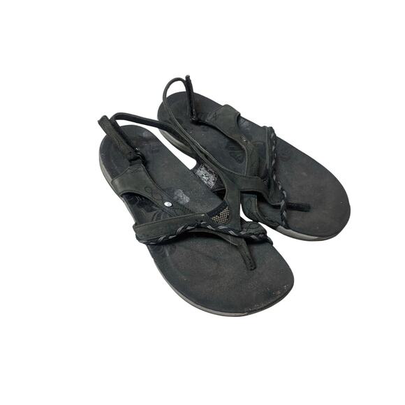 Merrell Strappy Leather Sandals - Women's Size 8 - Black - Picture 1 of 9
